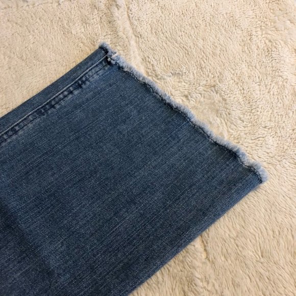 NWOT, MICHAEL MICHAEL KORS Stretch Denim High-Rise Frayed Jeans - Picture 5 of 11